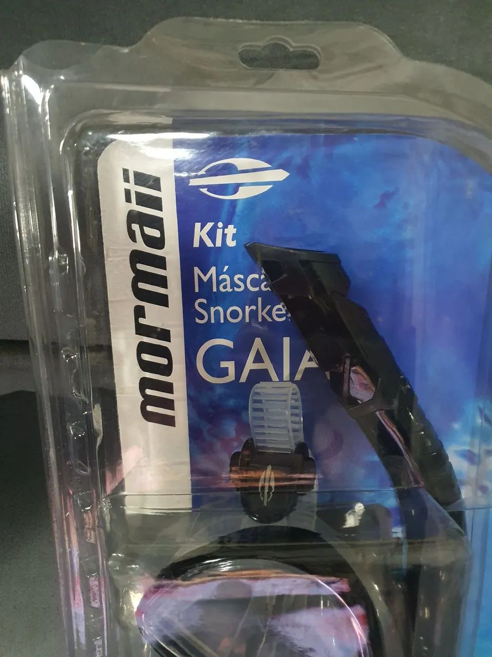 KIT MERGULHO MÁSCARA E SNORKEL MORMAI GAIA - NOVO - Foto 3