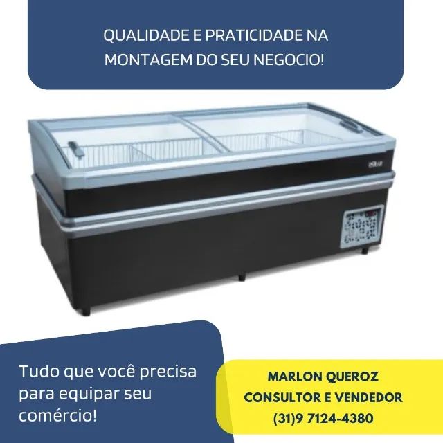 Ilha Refrigerada 2m Plus Polar Nova 220v