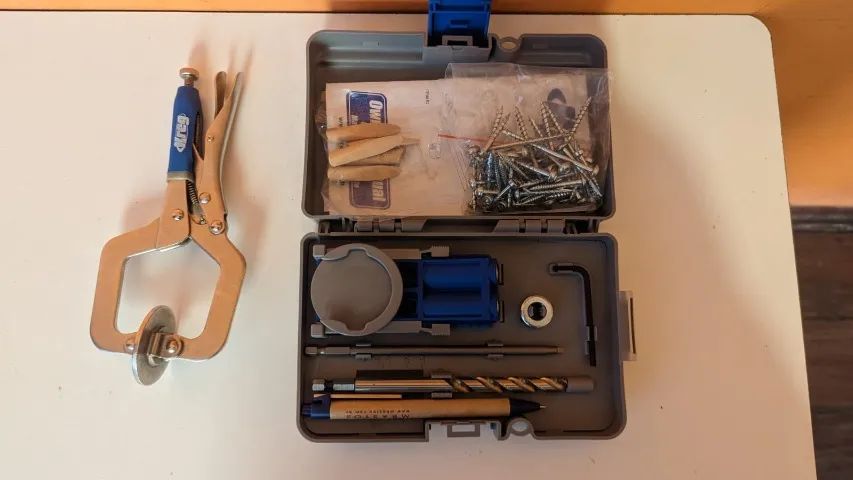 Ferramenta Gabarito De Furação Kreg R3 Jig Pocket Hole Com Grampo - Foto 2