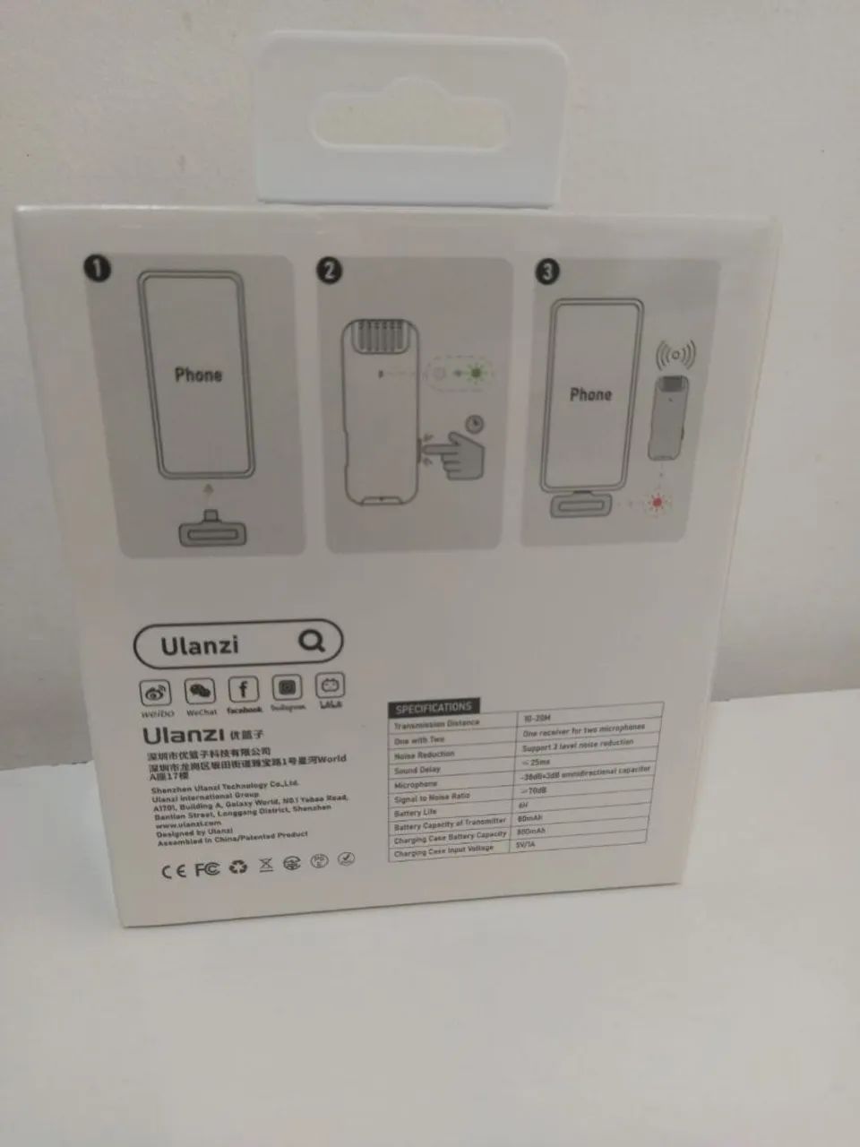 Microfone Sem Fio Ulanzi J12 para iPhone - Foto 3