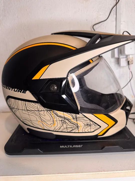Capacete de Moto Adventure Sahara - Tamanho 60 - Foto 2