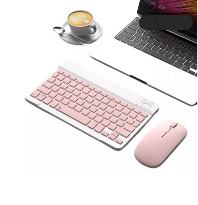 Kit Teclado + Mouse Slim Sem Fio  Bluetooth - Foto 5