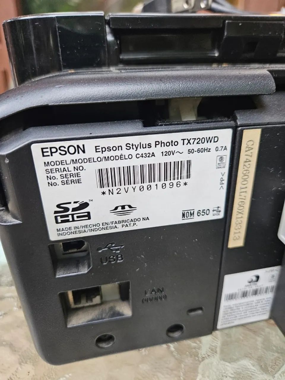 Impressora EPSON TX 720WD Defeito cabeça impressão - Foto 4