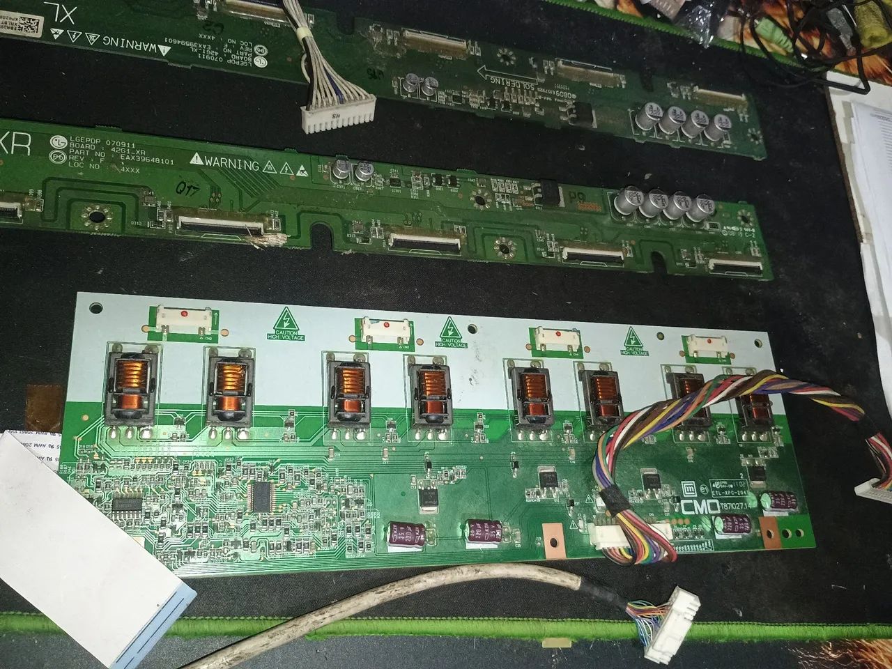 Placa tcon,buffer,inverter tv LG42PG20R tudo como na foto - Foto 2