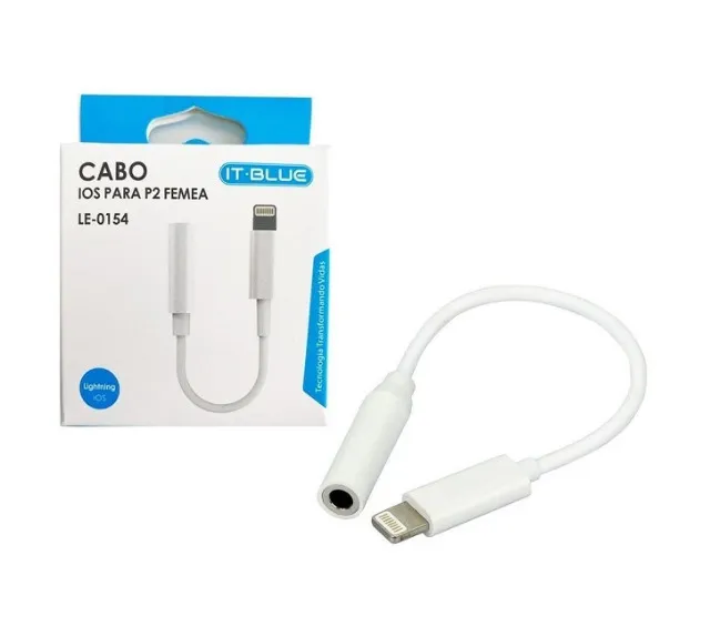 Adaptador de Fones para iPhone Lightning It-Blue
