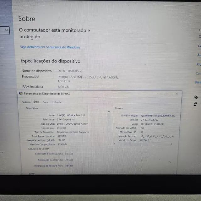 Notebook Lenovo i5 8th - 8Gb Ram - SSD - Foto 6