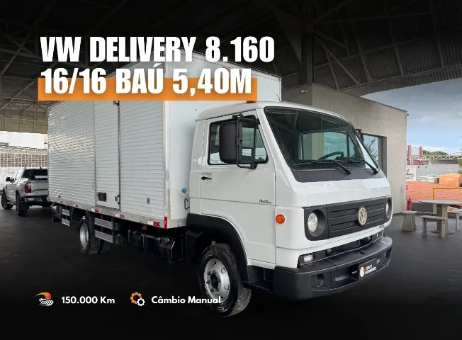 Vw Delivery 8.160 4x2 2016/2016 Baú 5,40m ( Caminhão 3/4 8-160 )