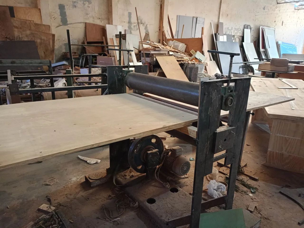 lixadeira banda larga de rolo