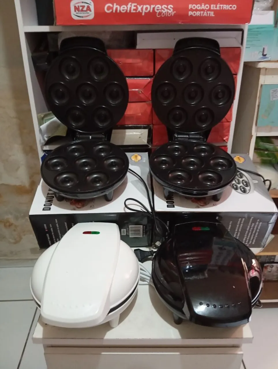 Máquina De Donuts Rosquinhas 7 Furos Confeitaria Culinária -220v