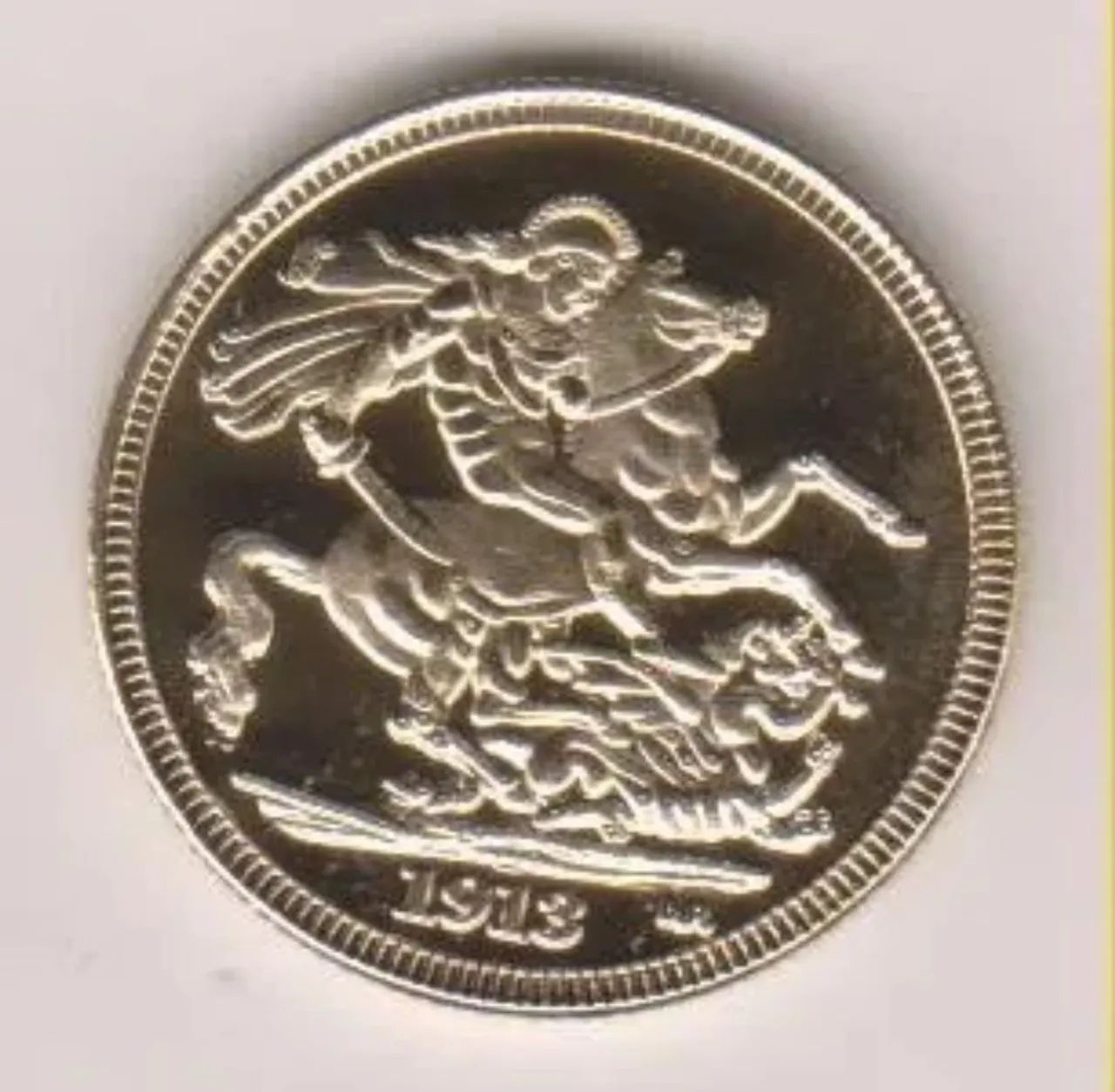 Medalha Libra Esterlina banhada (Inglaterra) - Foto 3
