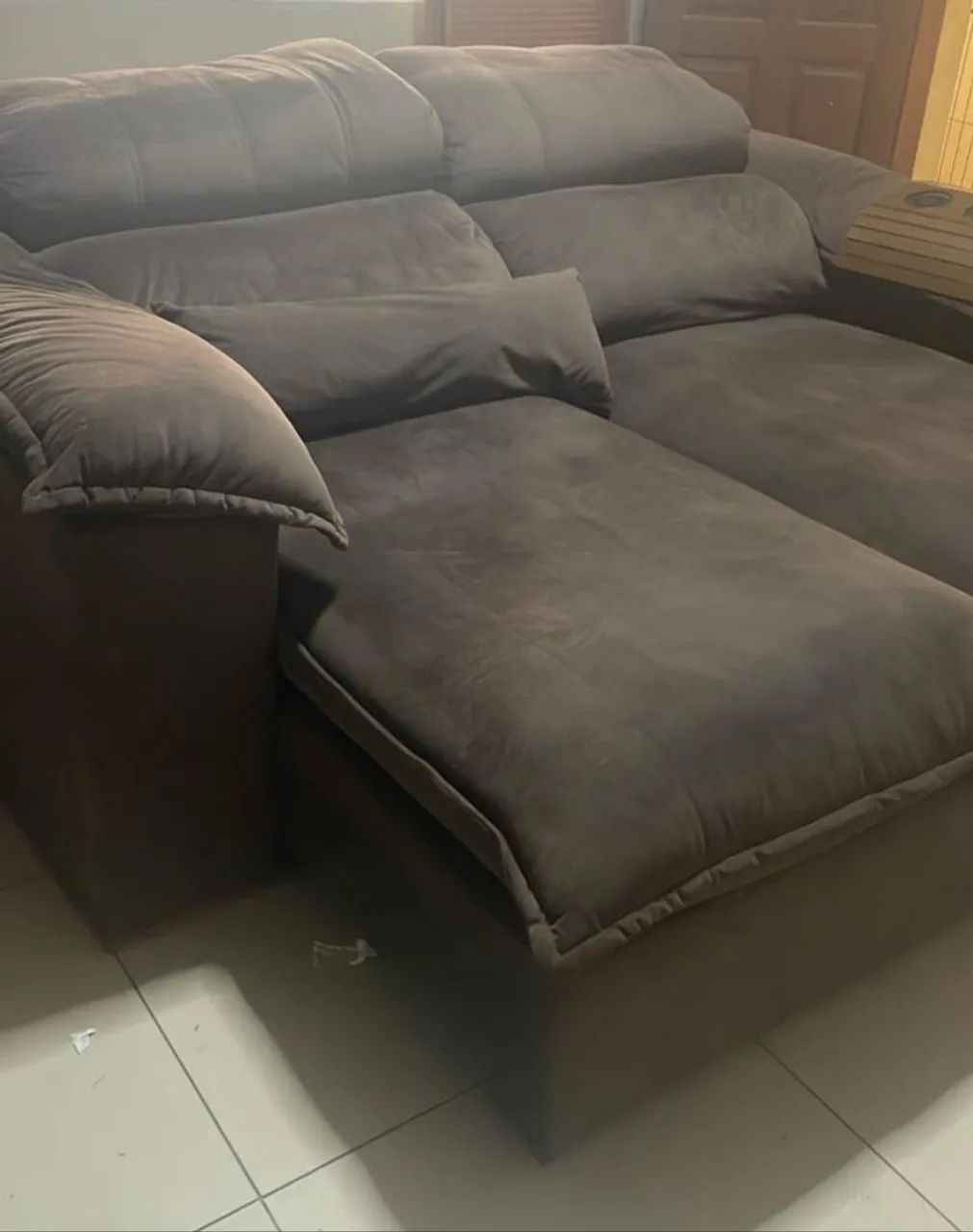 Sofá 2 lugares D33+Molas ensacada, pillow Reclinável e Retrátil  - Foto 5