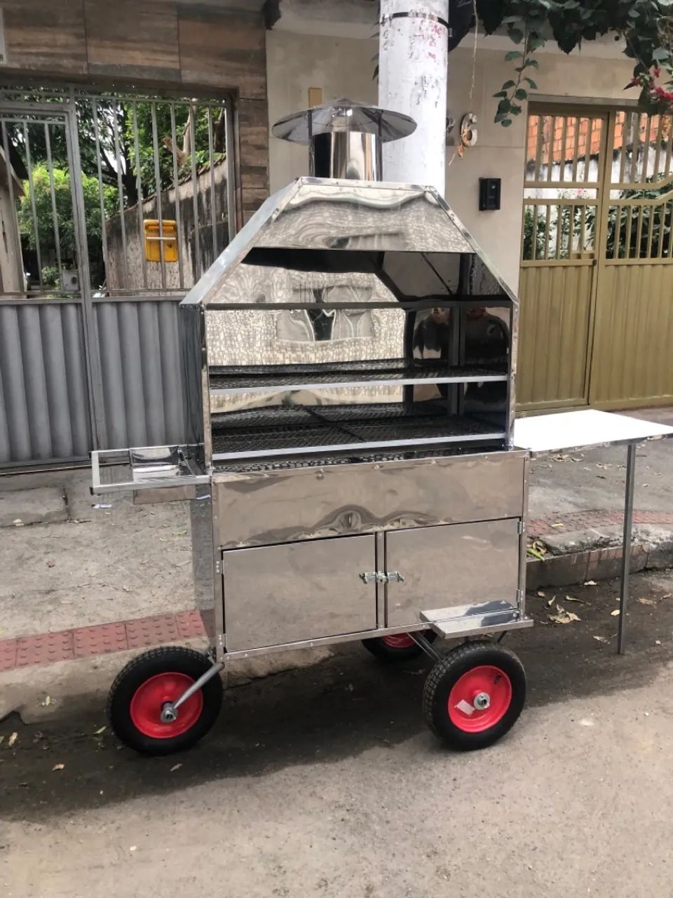 Churrasqueira para espetinho/ carrinho de churrasquinho  - Foto 4