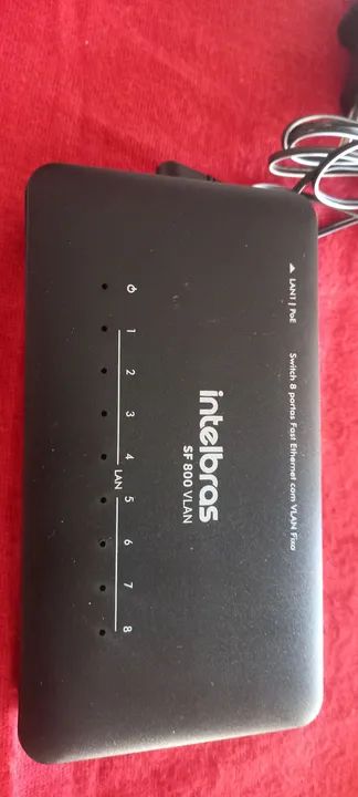 Switch Intelbras SF 800 VLAN 8 Portas Fast Ethernet