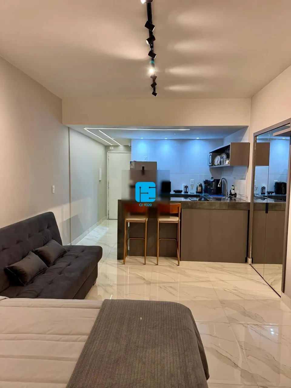 Studio mobiliado no Centro do Rio, disponível para locação