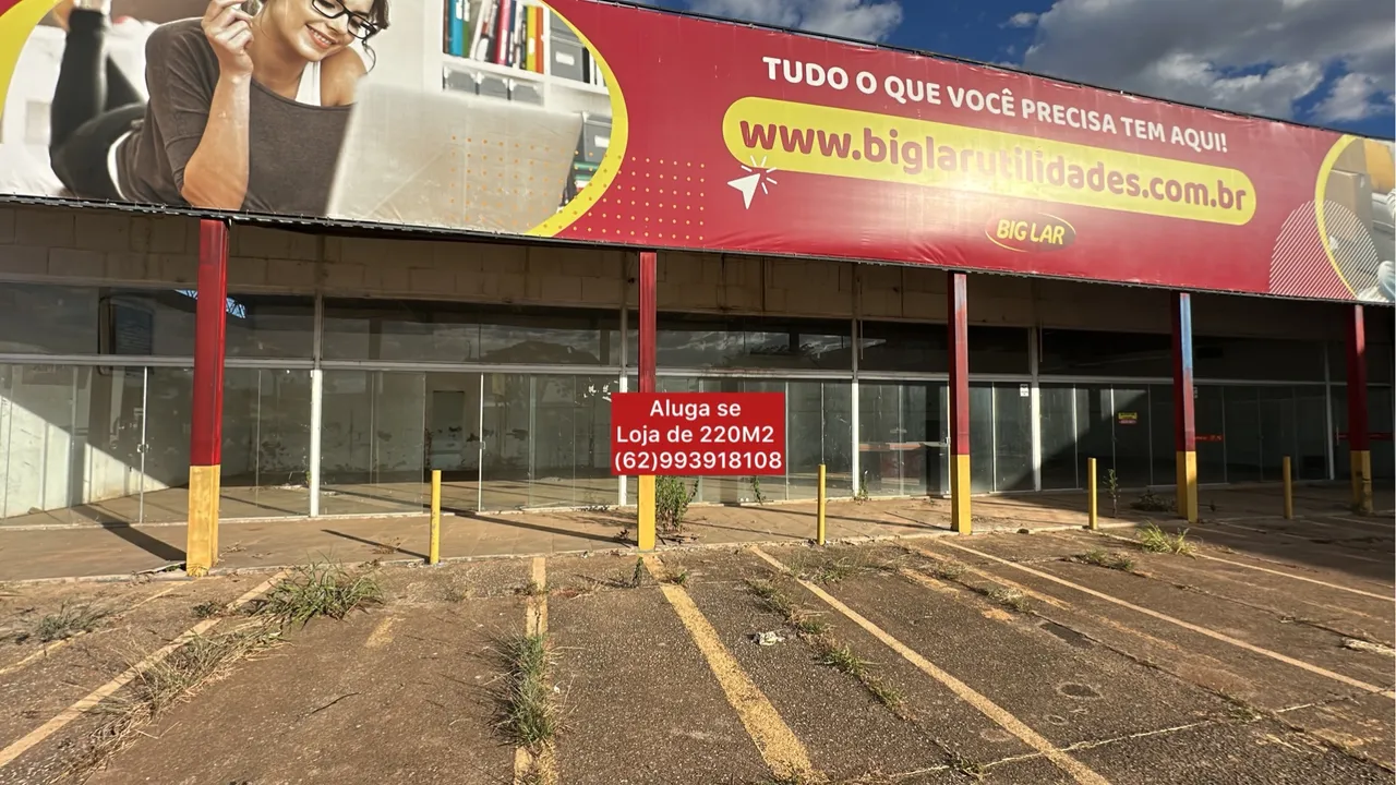 ALUGA-SE LOJA COMERCIAL - LUZIÂNIA/GO - Av. Alfredo Nasser - Parque Estrela D?Alva I,