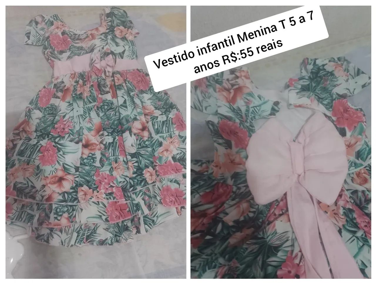 Vestido infantil Menina T 4 a 5 anos  - Foto 2