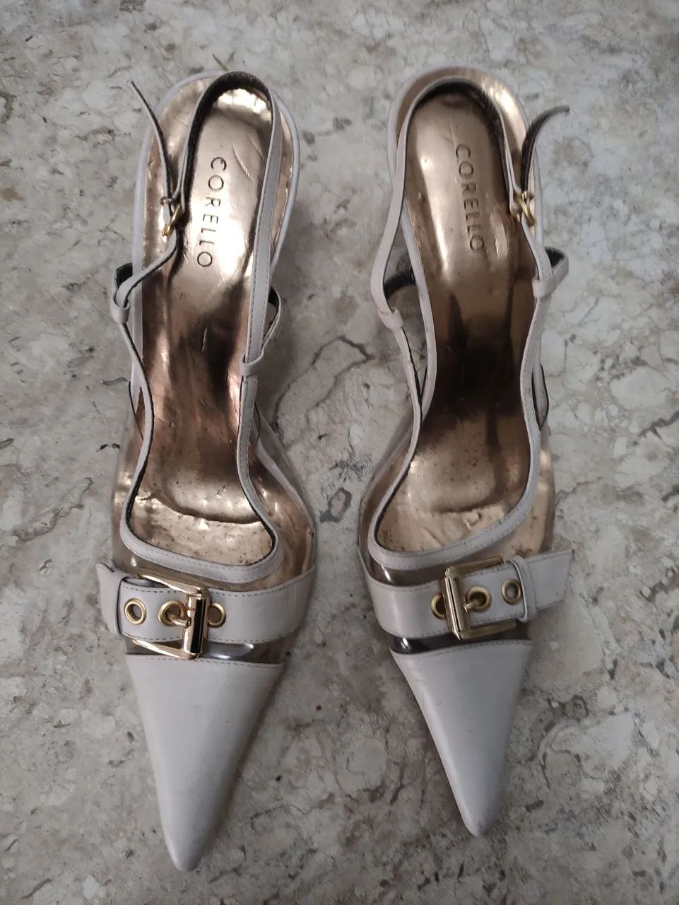 Sandálias Corello transparentes