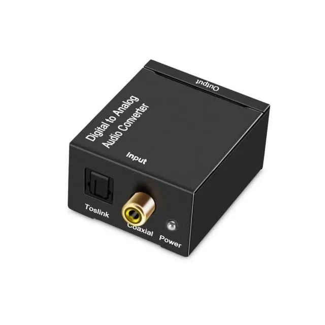 Kit Conversor De Áudio Óptico Digital Para Rca P2 - Foto 2