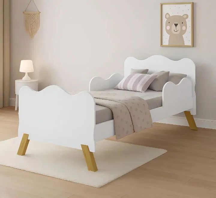 Mini cama branco 