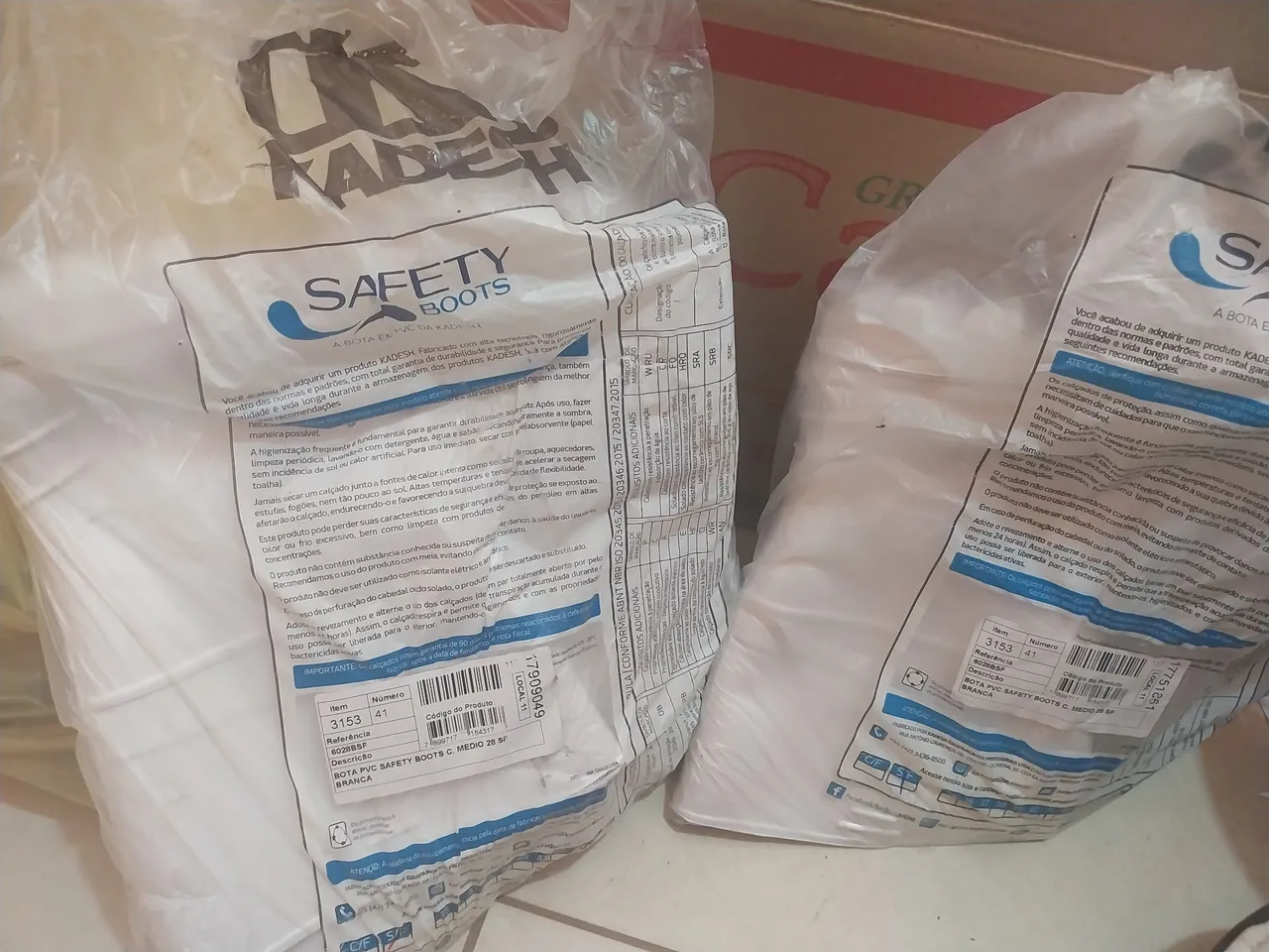 Botas de segurança PVC Branca - Kadesh