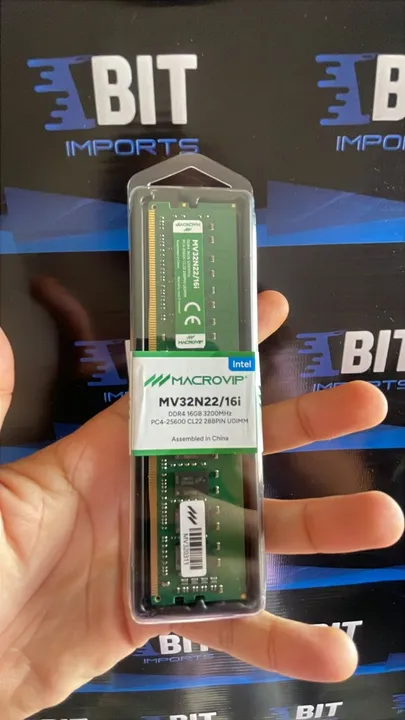 Memória DDR4 16GB 3200Mhz | MACROVIP | Desktop | Nova Lacrada