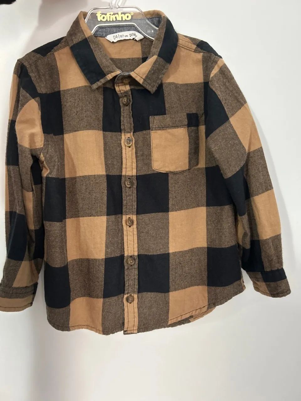Camisa Xadrez Infantil - H&M sem uso - Foto 2