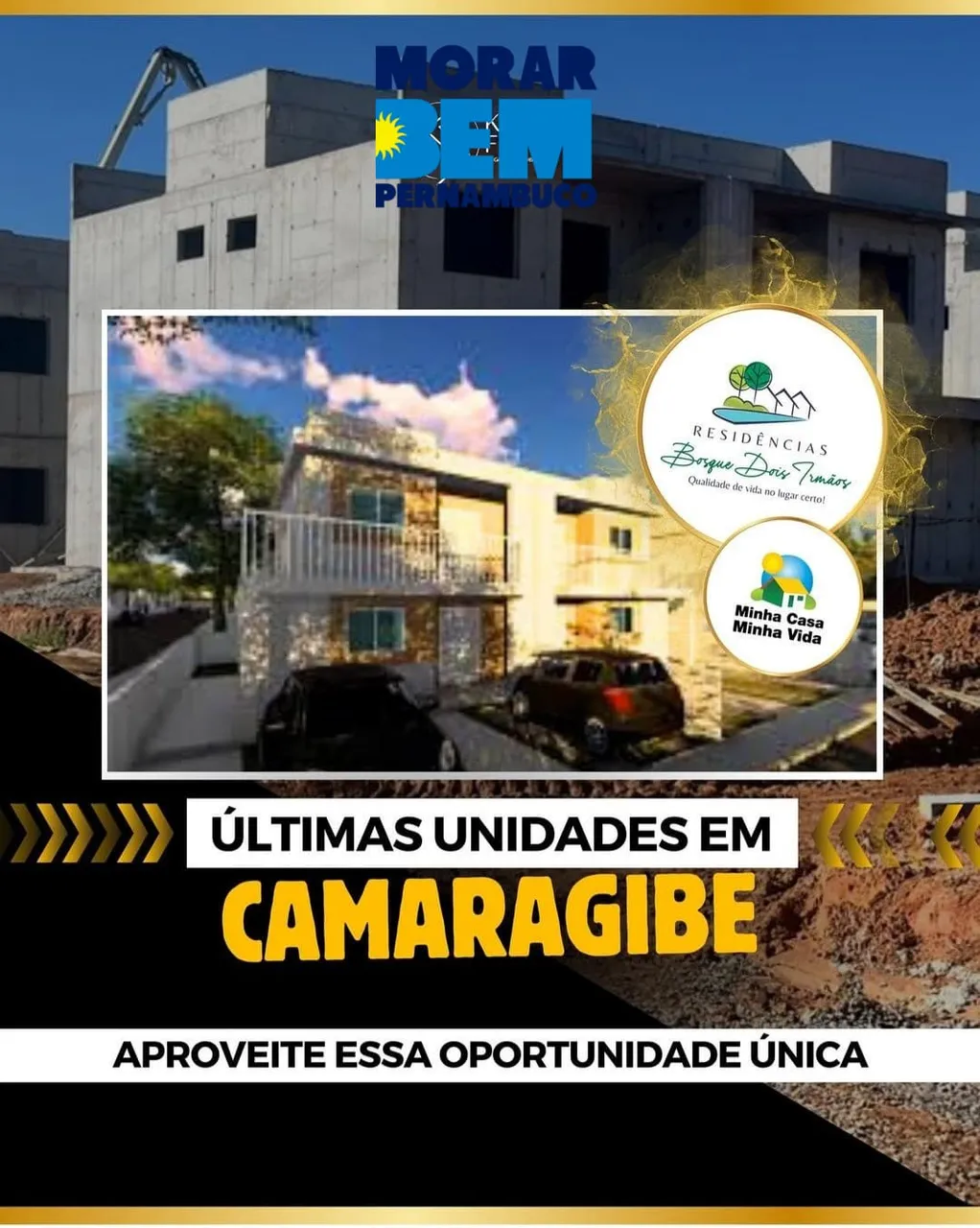 SÃO LOURENÇO DA MATA - MINHA CASA MINHA VIDA & MORAR BEM - Capibaribe - São Lourenço da Ma