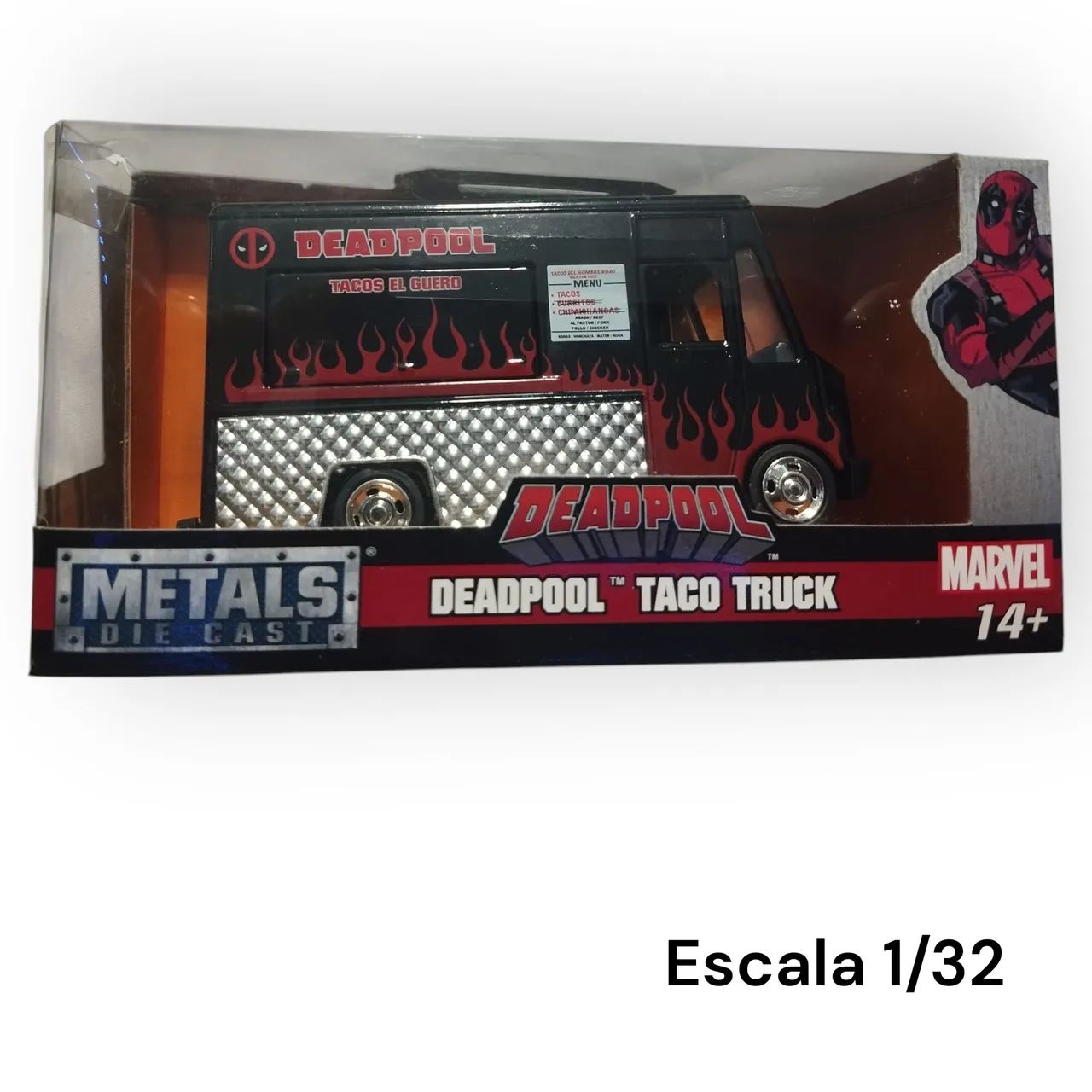 Carro Deadpool 1/32 - Marvel - Jada Toys 