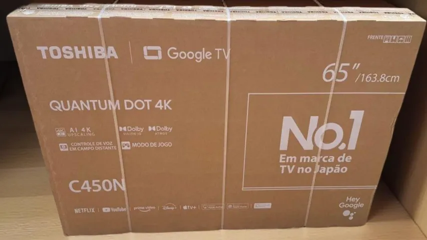 Lacrada Toshiba 65 Polegadas 4K DLED 65C450NS Google TV - TB036M