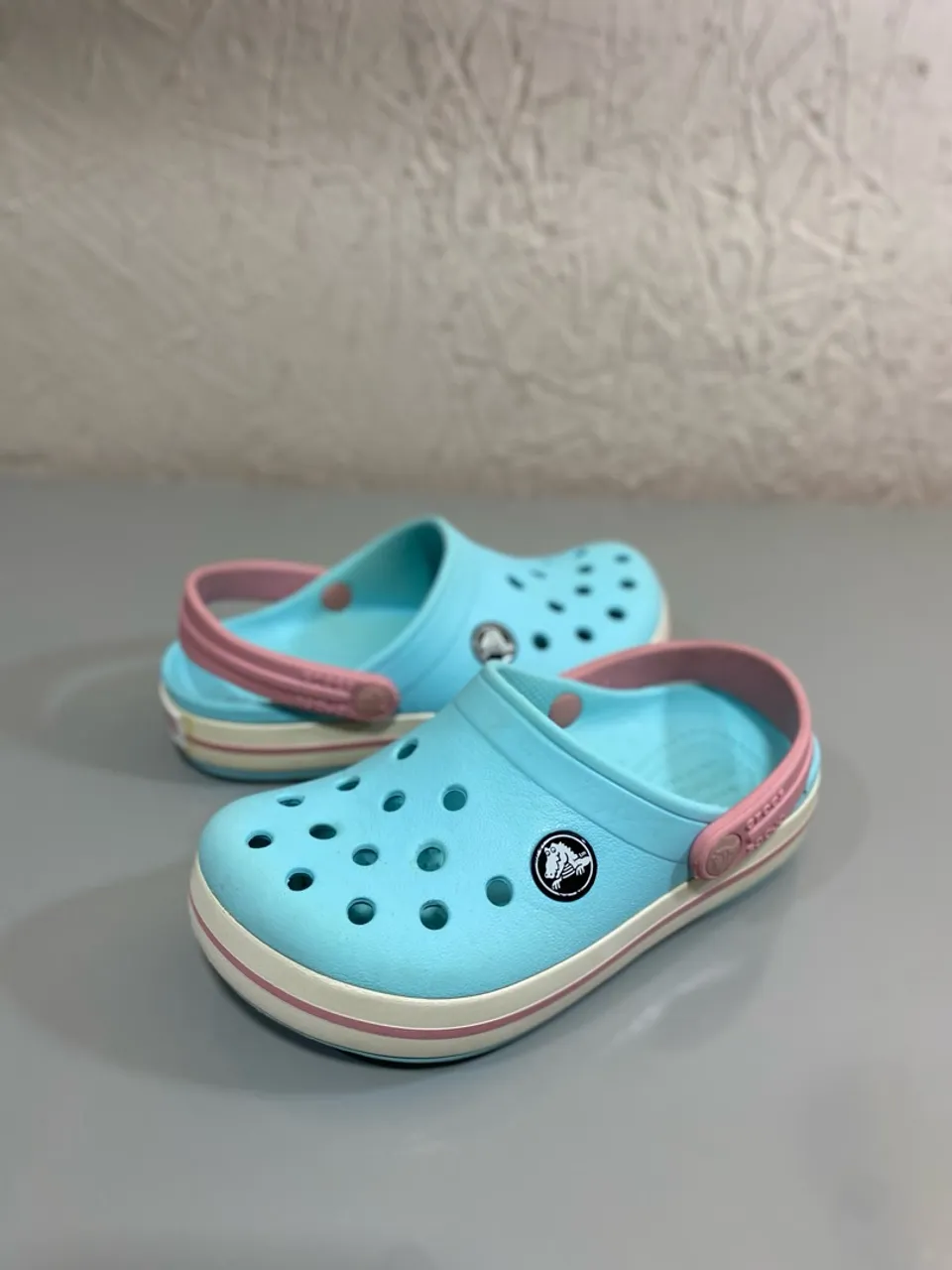 Crocs Infantil - Azul com Rosa