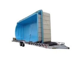 Carretinha para transporte de picinas 