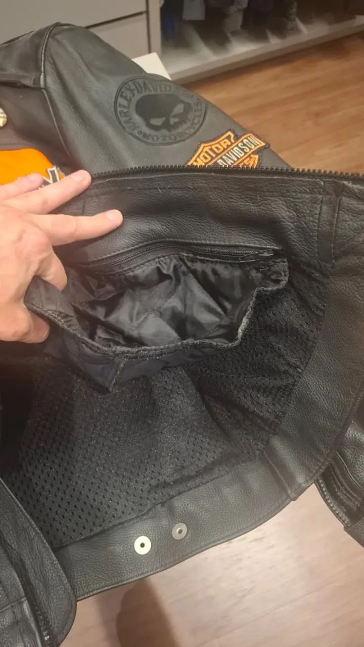 Jaqueta Harley Davidson (P) FABRICADA - Foto 4