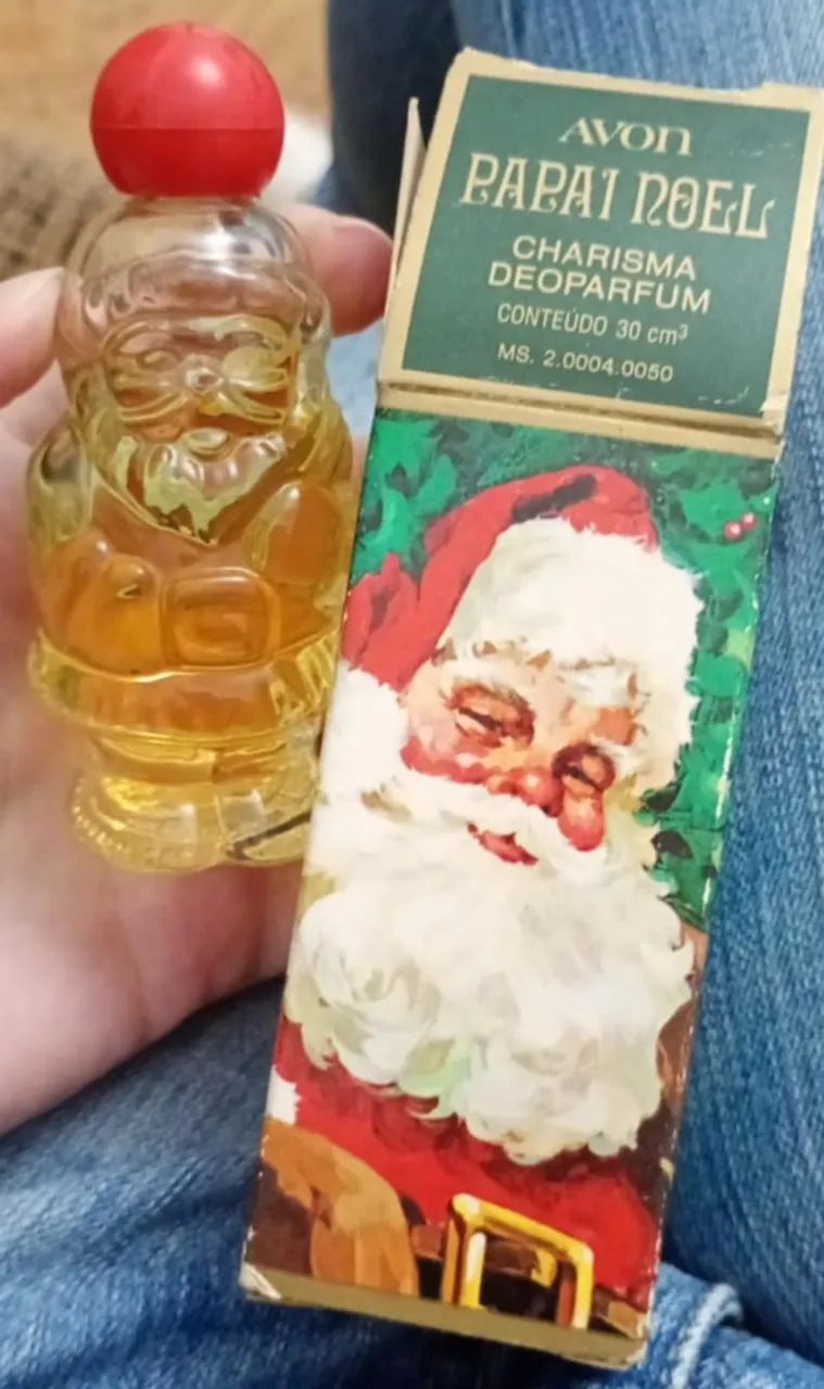 Perfume antigo Avon Charisma Papai Noel 