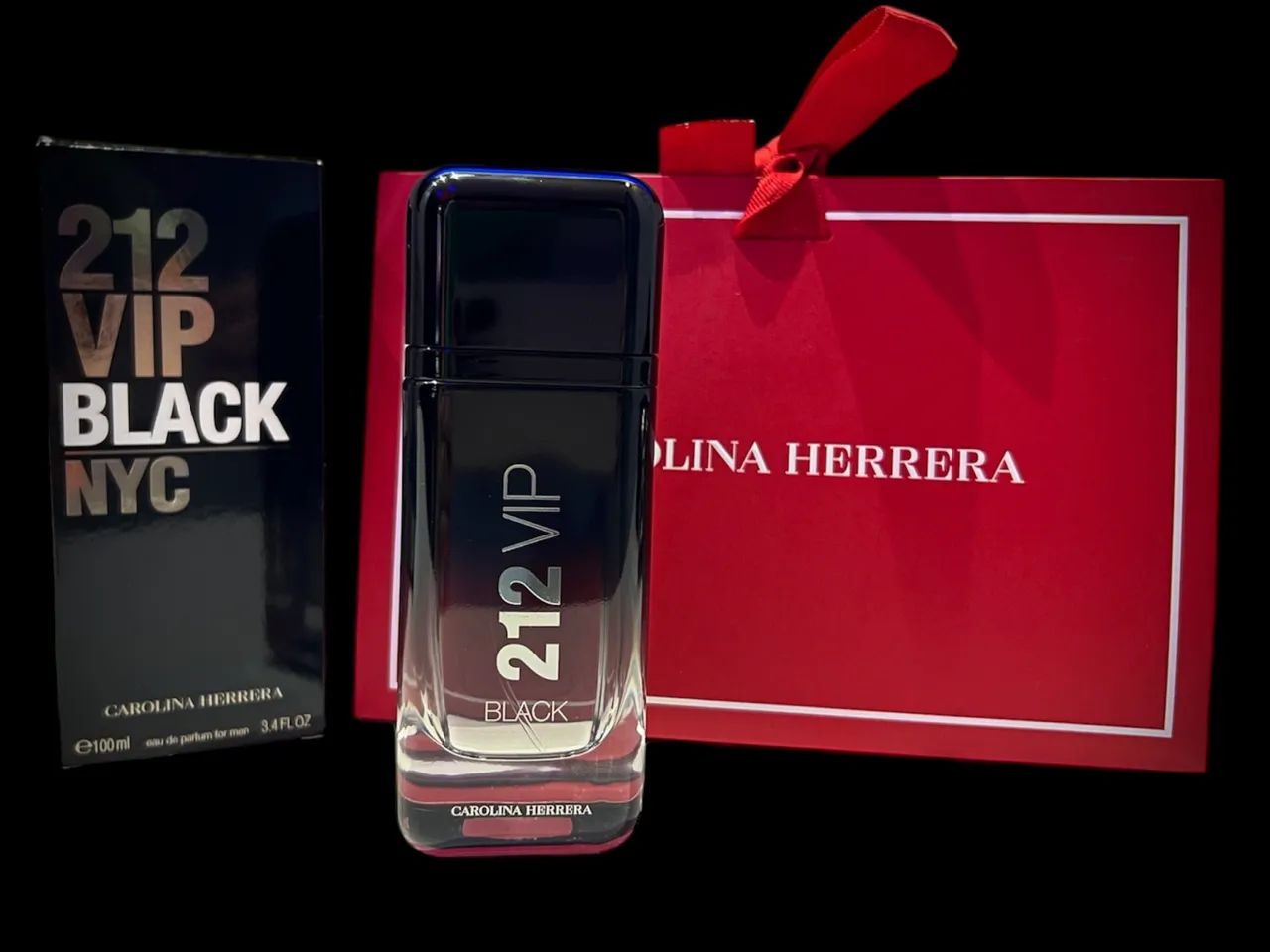 Perfume 212 vip black carolina herreira 100ml  - Foto 2