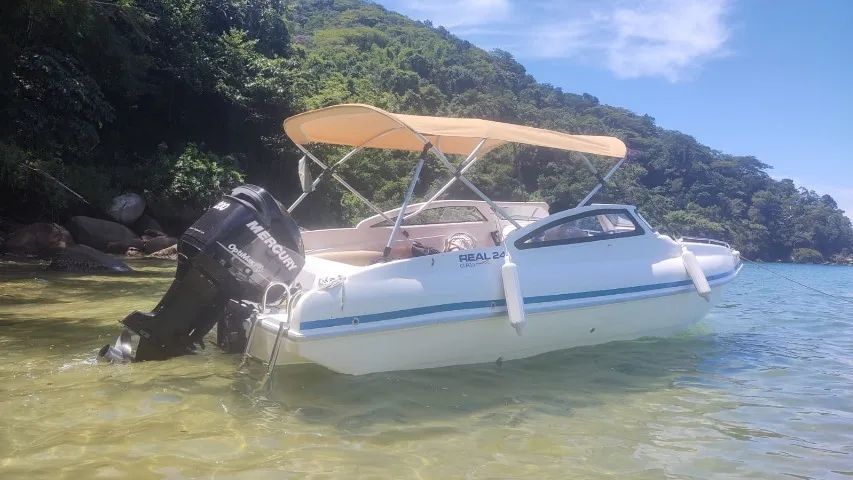 LANCHA REAL 24 2005 MOTOR OPITIMAX 200 HP 2013 - Foto 12