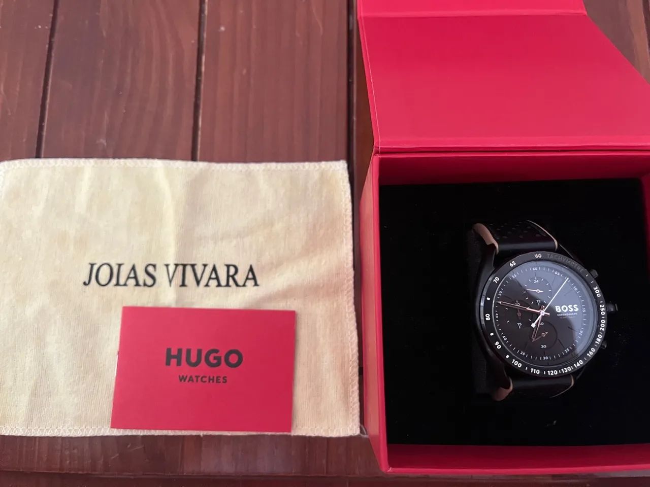 Relógio All Black Hugo Boss Quartzo. Acompanha Caixa, Lenço e NF. - Foto 2