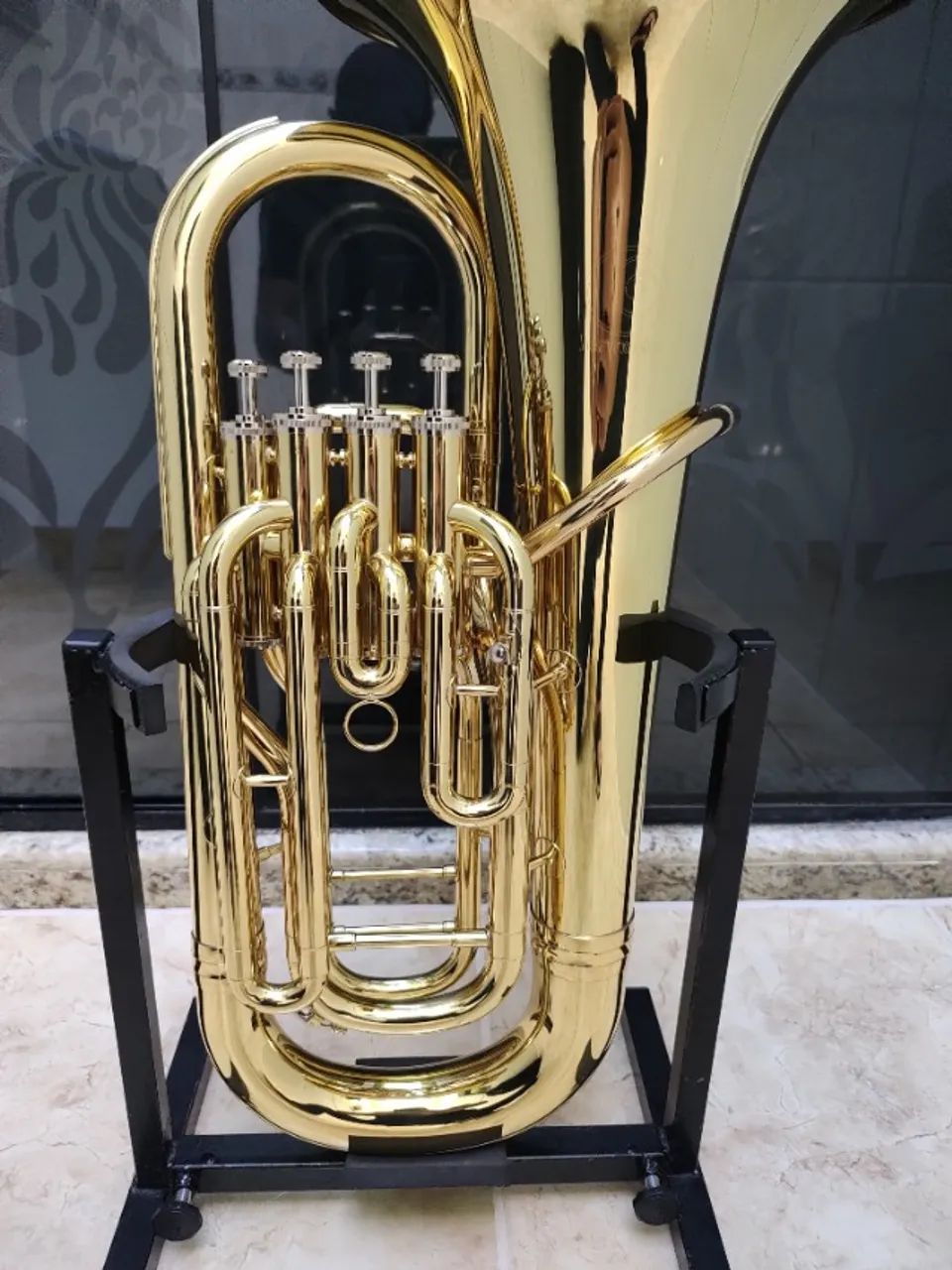 Euphonium Bombardino Harmonics HEU-1140L Sib 4 Pistos- Novo - Aceito trocas - Parcelo 18x - Foto 3