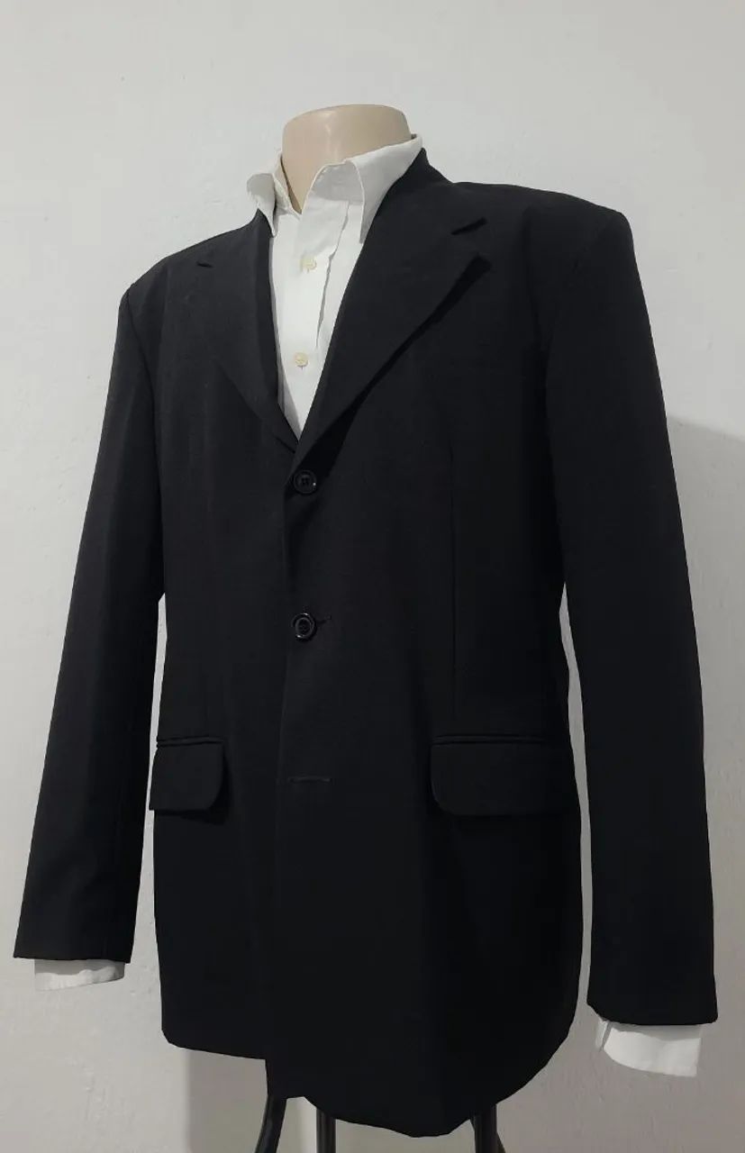 Blazer preto Nº 50, bonito, original, elegante, confortável, design moderno.  - Foto 2