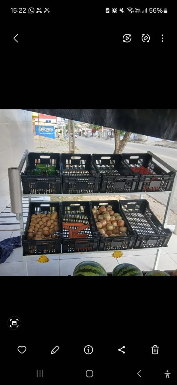 Expositor de frutas e verdura