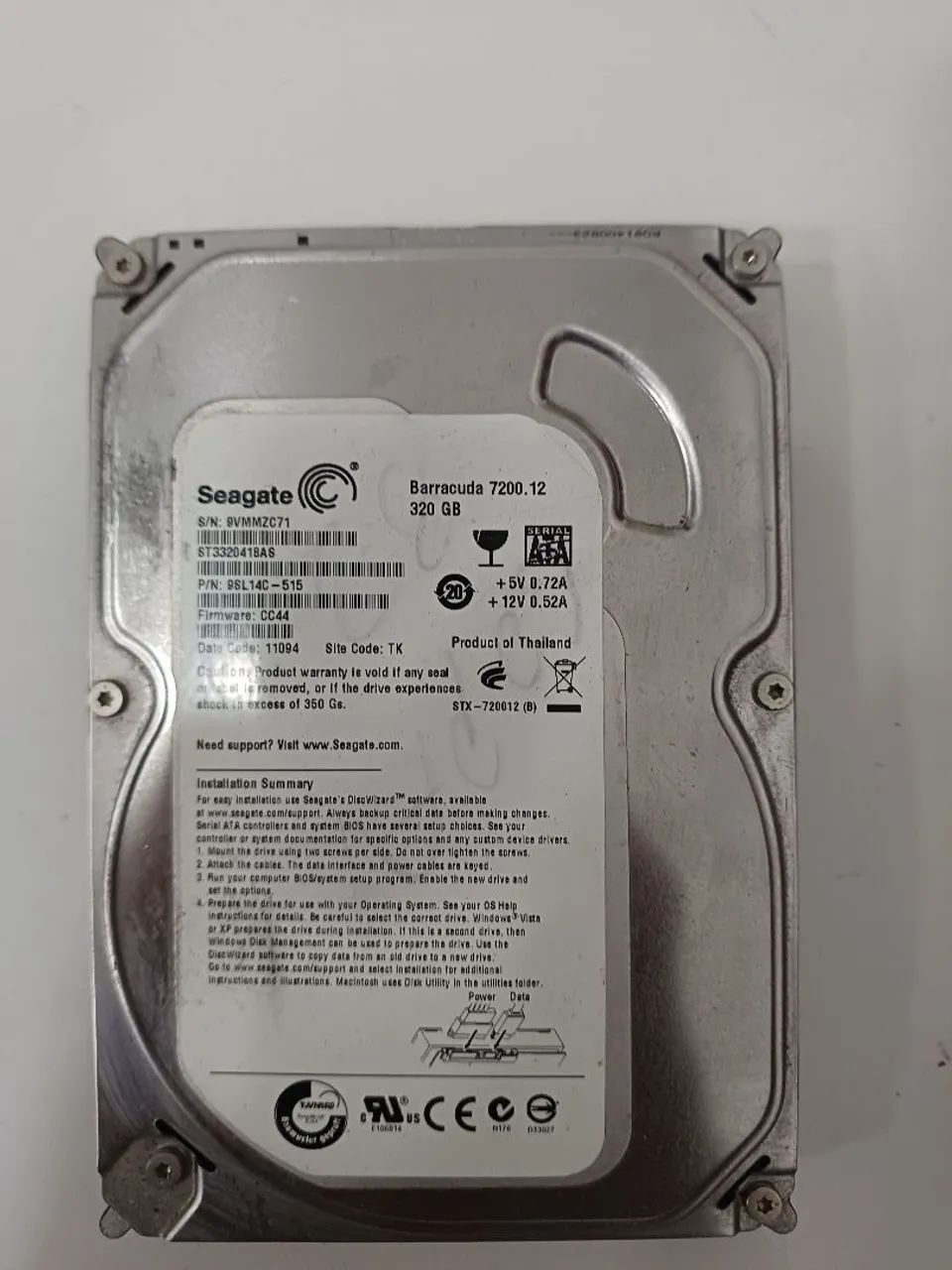 Hd seagate 320GB Barracuda cftv dvr nvr cpu  - Foto 5
