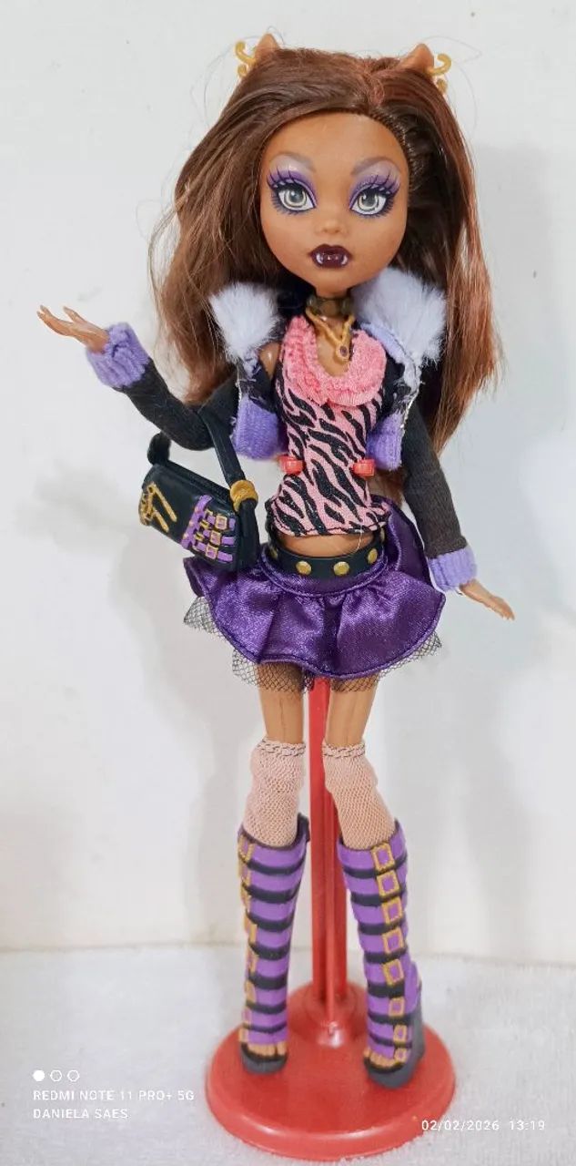 Boneca Monster High Clawdeen Wolf básica Wave 1 (2010) - falta só o diário  - Foto 3