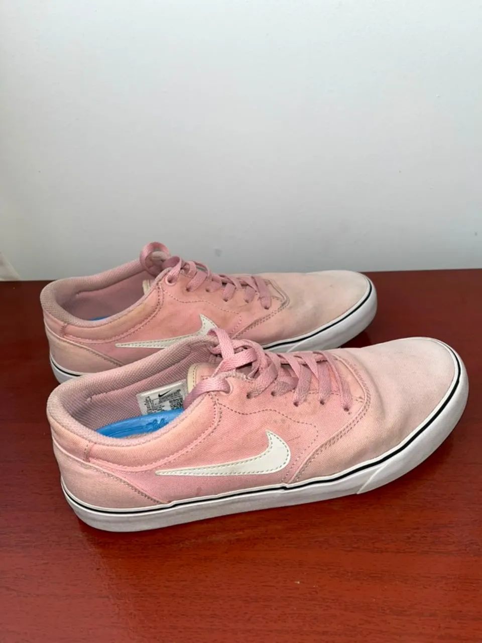 Tênis Nike SB Chron 2 Rosa e Branco 41 - Foto 5