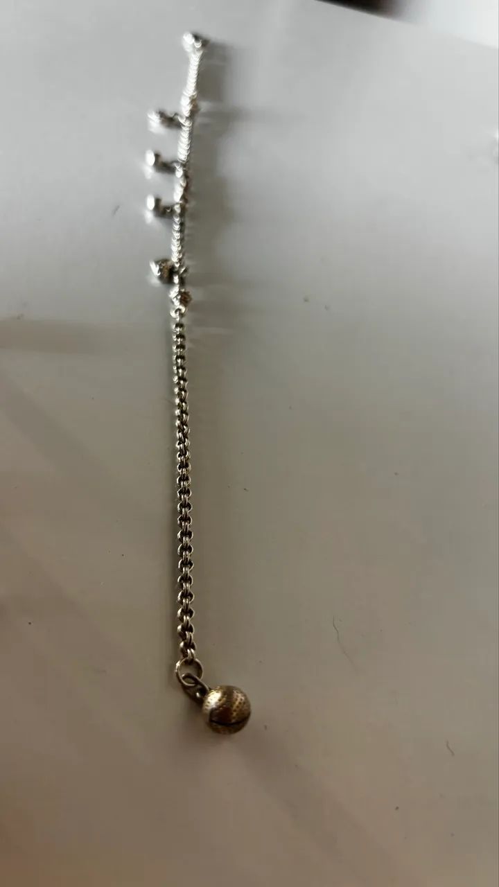 Tornozeleira de prata indiana  - Foto 3