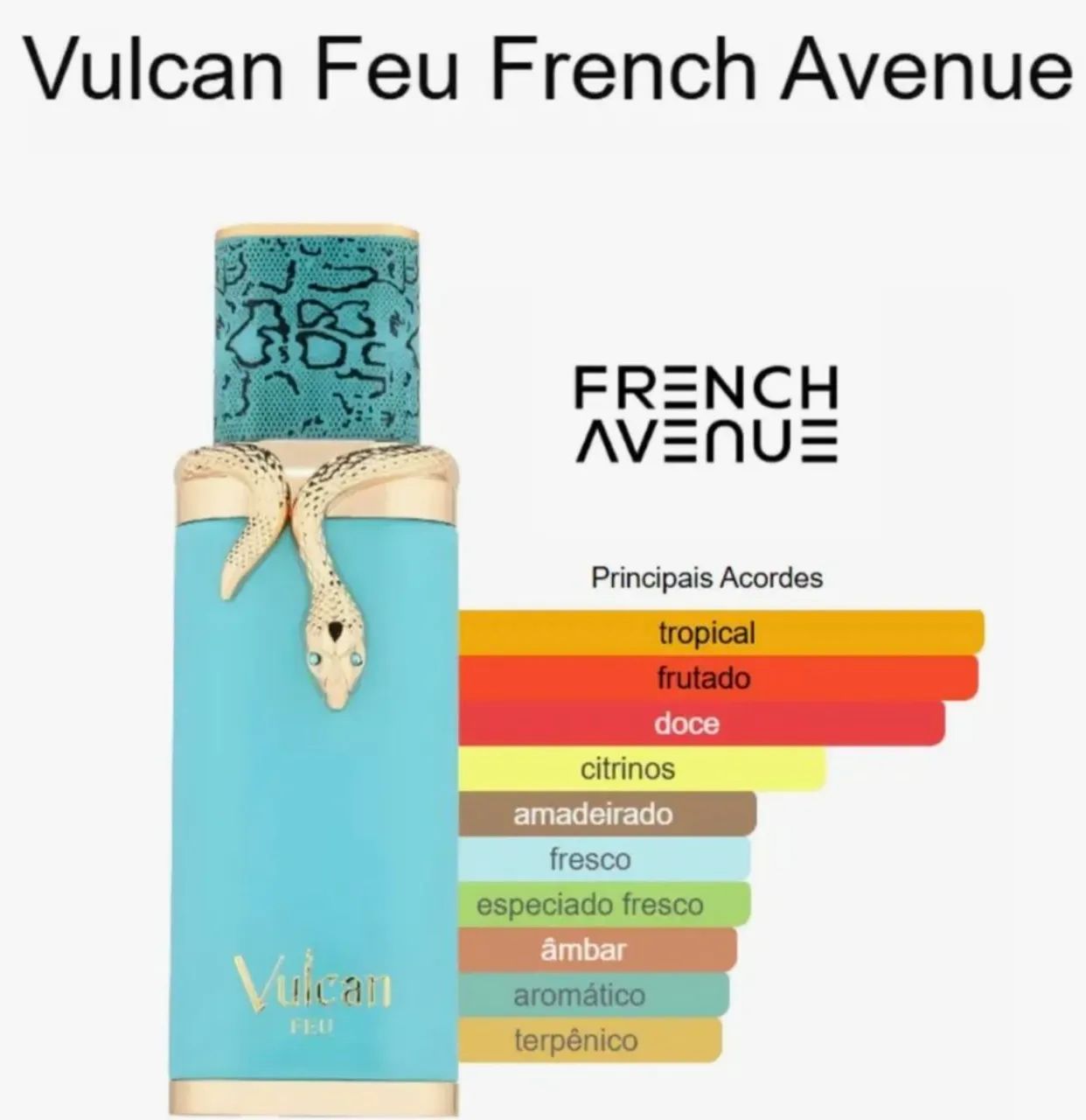 Perfume Vulcan Feu Eau De Parfum 100ml Original  - Foto 2
