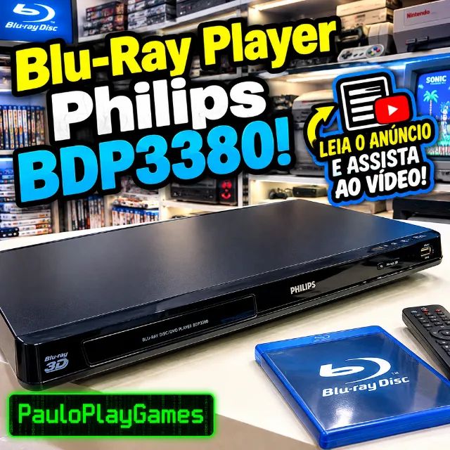 Blu-ray Player Philips BDP3380 - leia anúncio