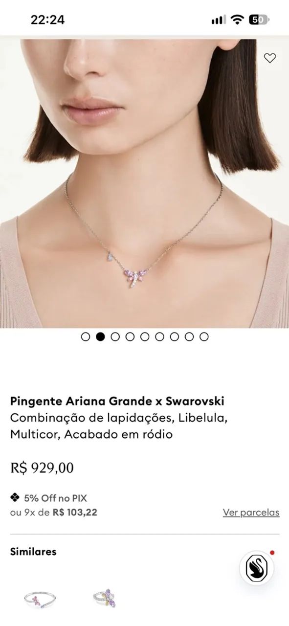 Colar Swarovski - Coleção Ariana Grande - Foto 3