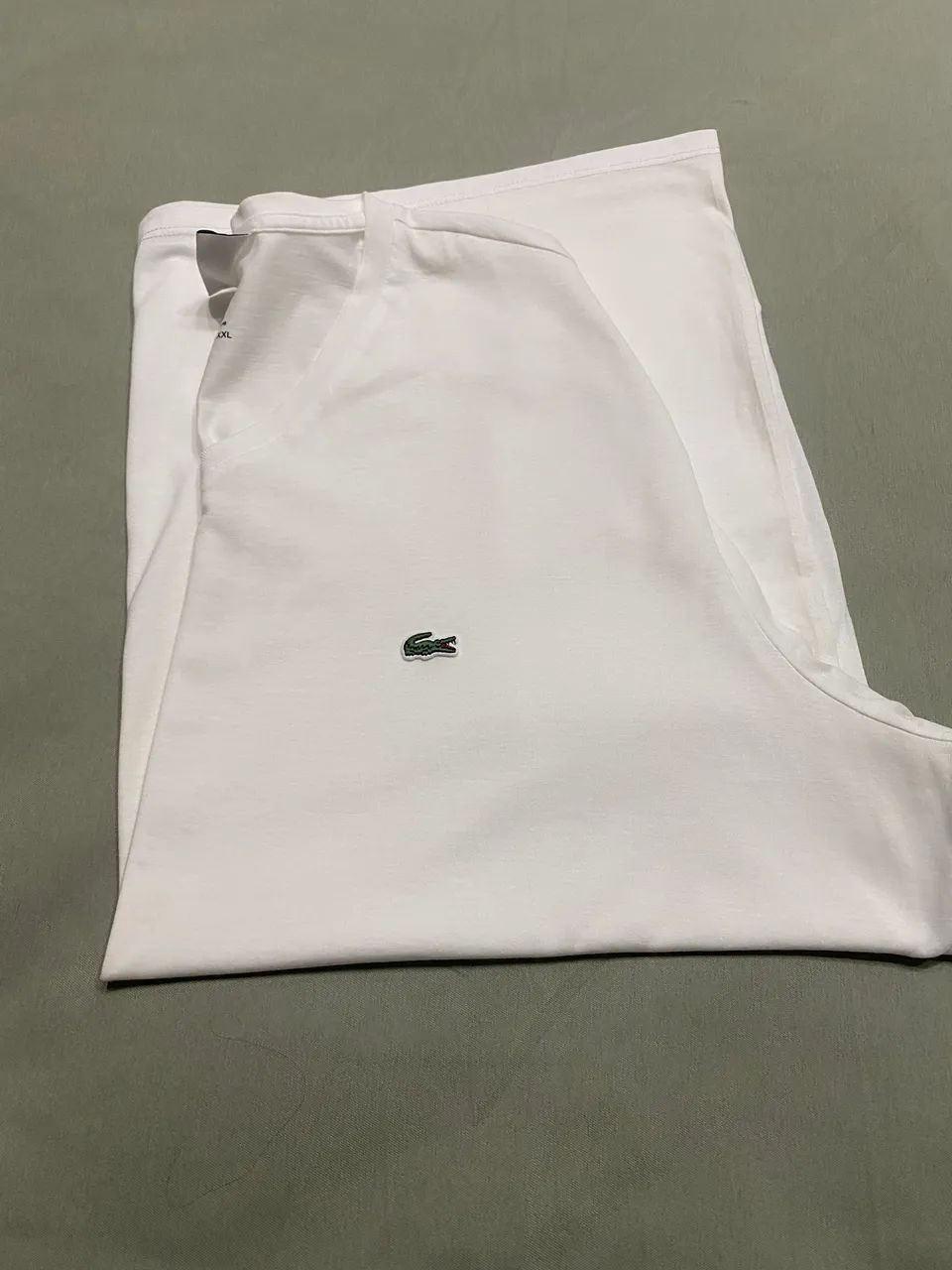 Camiseta LACOSTE original, branca GG - Foto 4