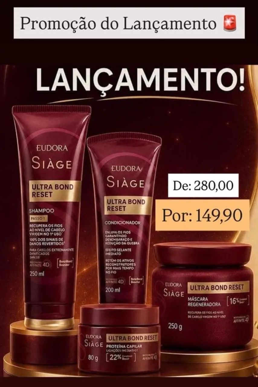 Kit Eudora Siàge Ultra Bond Reset ? Lançamento