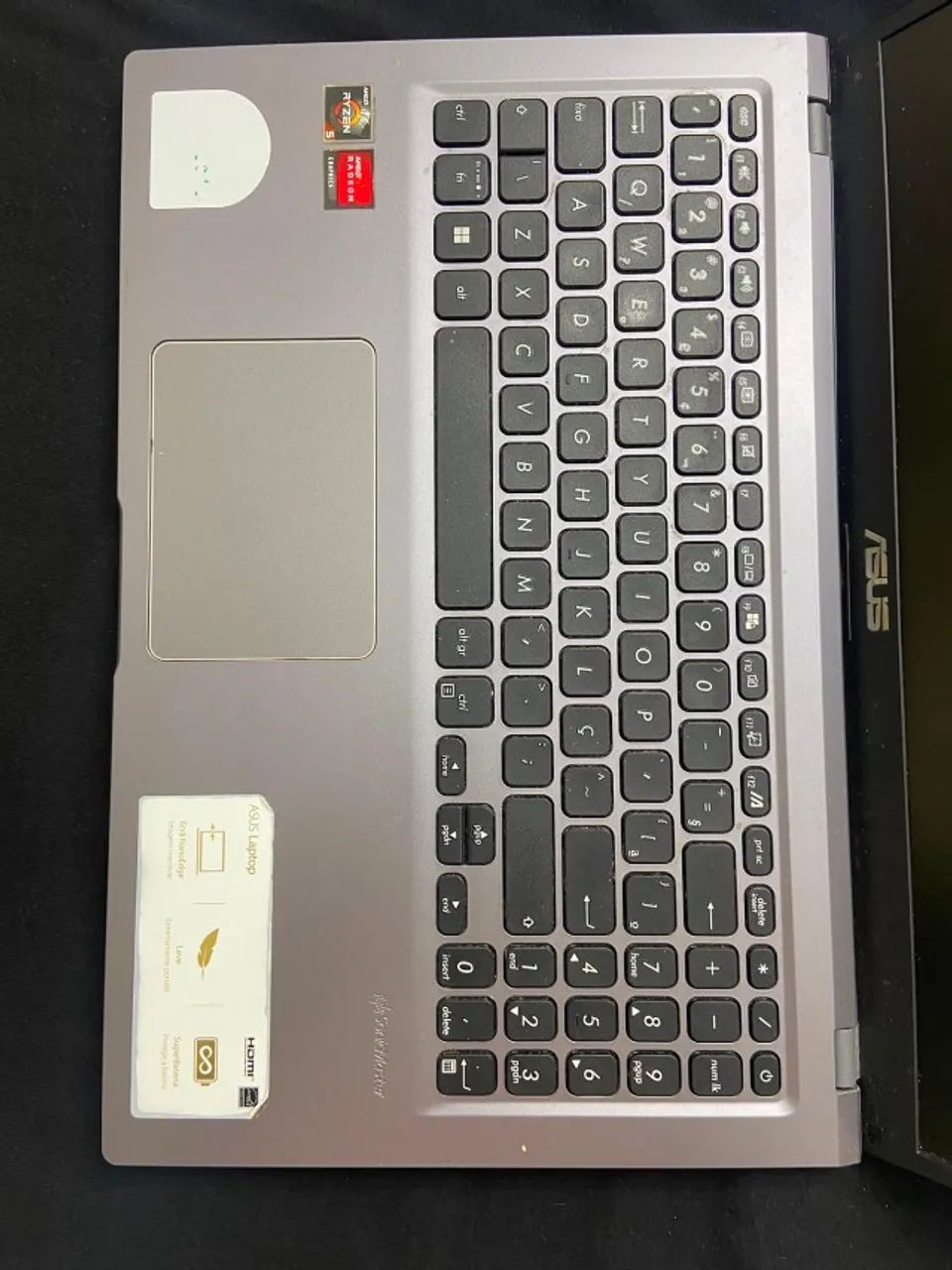 Sucata notebook ASUS M515D (Tela funcionando perfeitamente) - Foto 4