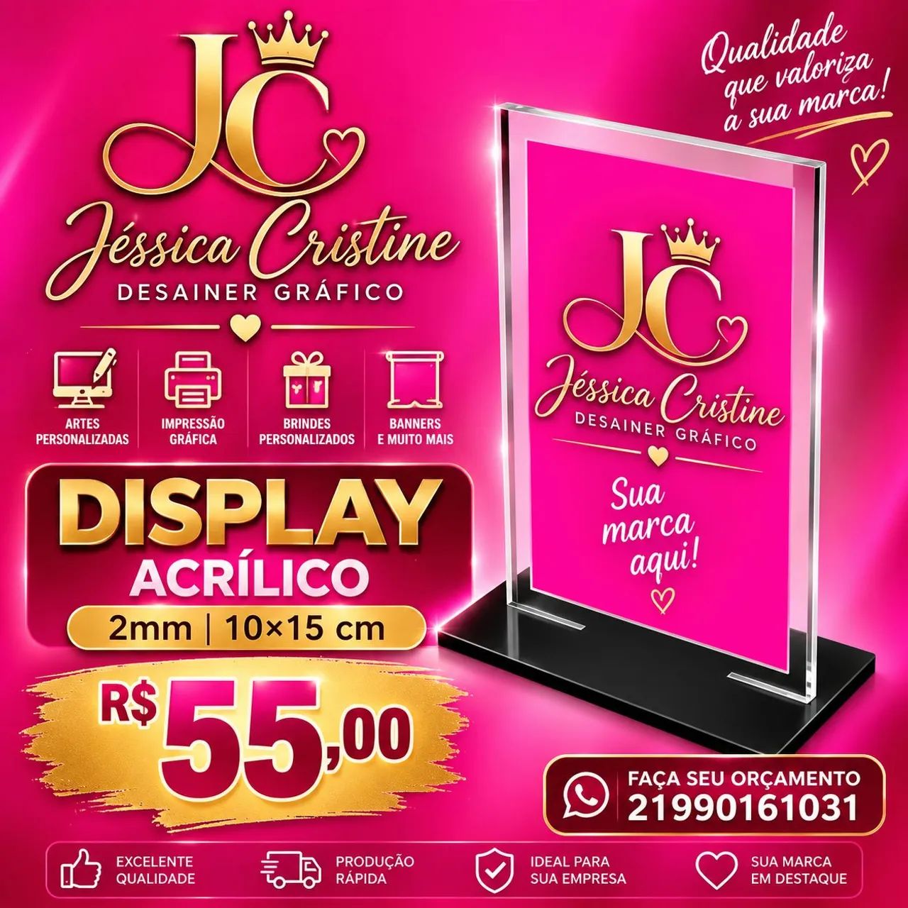 Jéssica Cristine desainer gráfico Jc  - Foto 2